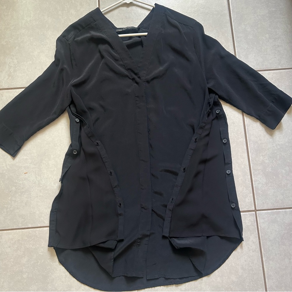 AllSaints tunic dress featuring a v-neckline - Picture 4 of 8